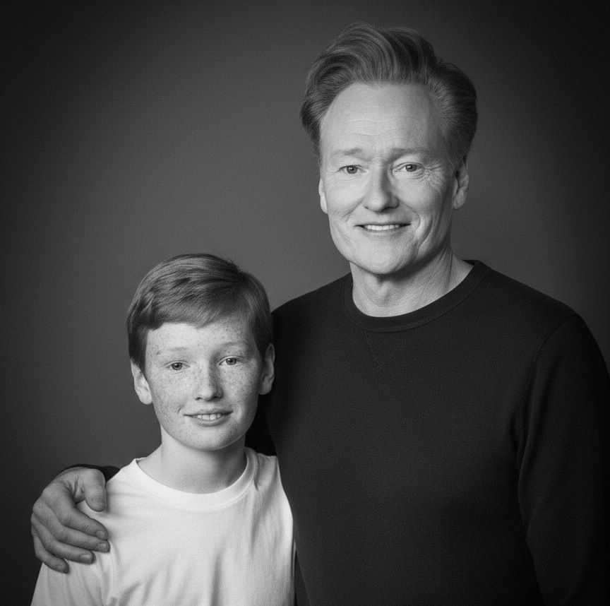 Conan O'Brien then and now